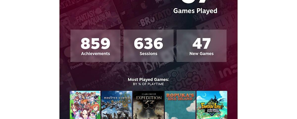 steam replay 2025 - Imagine ilustrativă